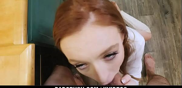  Risky Pussy Flash Under The Table For Daddy - DadCrush
